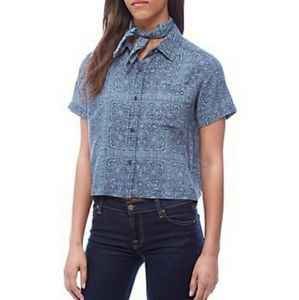 Hippie Laundry Camp Style Shirt Top XS